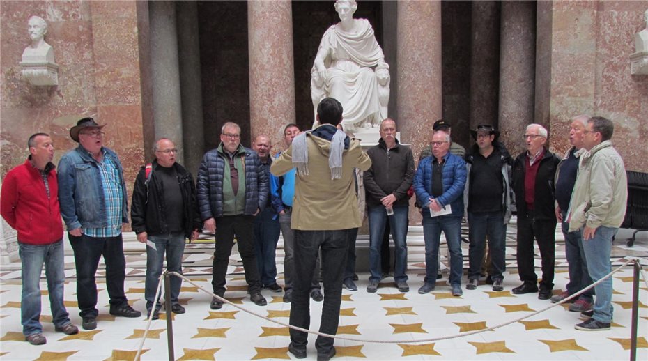Gesangseinlage in der Walhalla