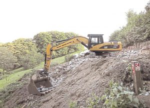 Abrissarbeiten Skihütte